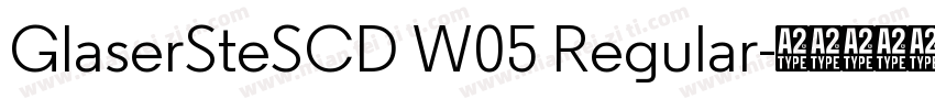 GlaserSteSCD W05 Regular字体转换